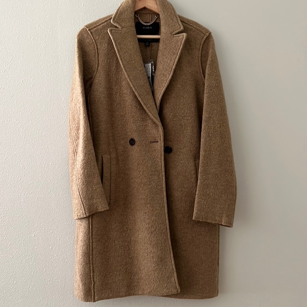 Jcrew Petite New Daphne topcoat in Italian boiled wool